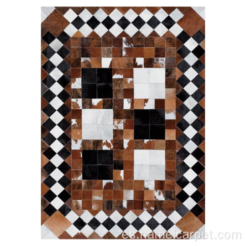 Alfombras de alfombras de piso de lujo de cuero de cuero de cuero